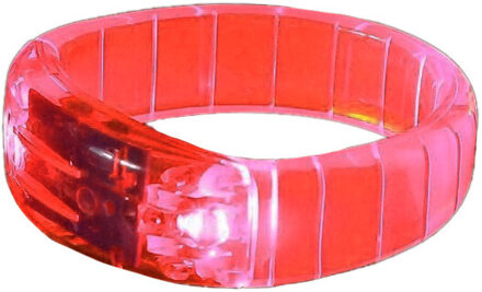 2x stuks rode armdanden met LED licht