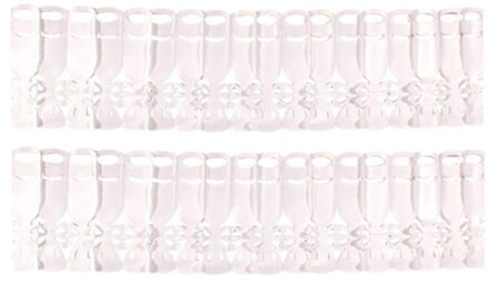 2x stuks slinger champagne fles thema wit 6 meter