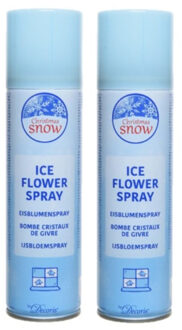 2x stuks sneeuwvlokkenspray 150 ml ECO - Decoratiesneeuw Wit