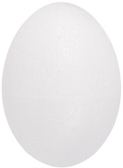 2x stuks Tweedelige eieren gemaakt van piepschuim 20 cm - hobby artikelen