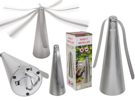 2x stuks vliegen/muggen/insecten tafel verjager 8 x 25 cm