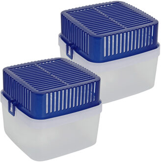 2x stuks vochtonttrekkers/vochtvangers/vochtopnemers met extra navulling 1800 ml