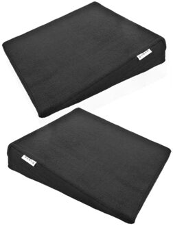 2x stuks wigvormig zitkussens/betere zithouding/comfort 37 x 37 cm - Kantoor/thuis accessoires