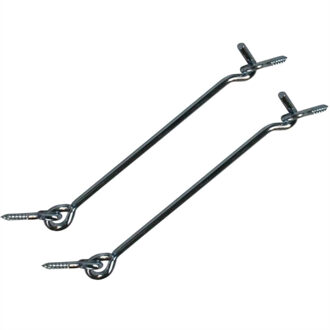 2x stuks Windhaak/windhaken van verzinkt ijzer 12 cm