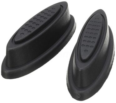 2X Vervanging Plastic Bagage Stud Voet Voeten Pad Zwart Voor Elke Zakken Kit Mode Koffer Accessoires