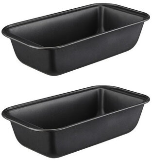 2x Vierkante springvormen/bakvormen 24 cm - Met anti-aanbak laag - Springvormen voor o.a. cakes en brownies