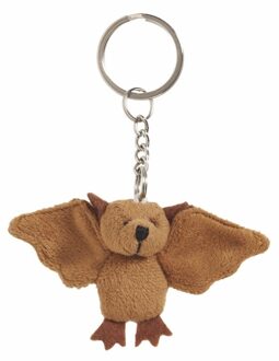 2x Vleermuis sleutelhanger knuffel 6 cm - Speelgoed dieren sleutelhangers