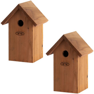 2x Vogelhuisjes/nestkastjes pimpelmees / pimpelmeesjes 25.7 cm