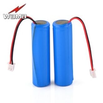 2x Wama 2600 mAh 18650 Beschermd PCB 3.7 V Li Lithium 1 S Oplaadbare Batterij Packs voor Zaklamp DIY Luidspreker FM Radio