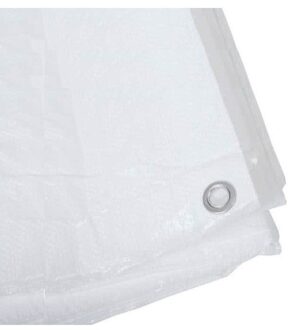 2x Witte Afdekzeilen / Dekzeilen 8 X 10 Meter - Afdekzeilen