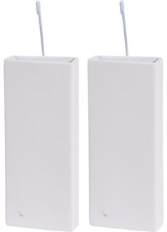 2x Witte radiator luchtbevochtigers 20 cm - Luchtbevochters