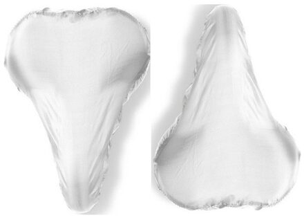2x Witte zadelhoes waterdicht - Voordelige zadelhoezen voor de fiets