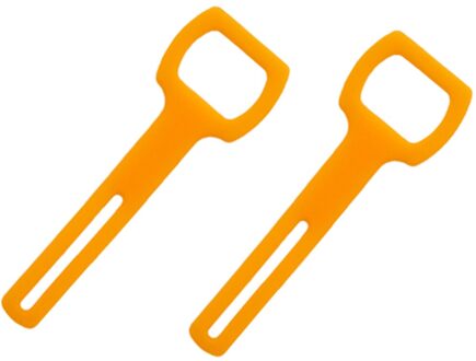 2x Zachte Siliconen Octopus Bandjes Voor Tweede Fase Octopus Regulator oranje