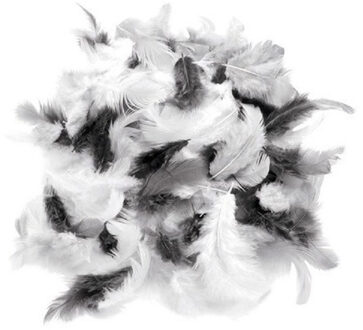 2x zakjes van 10 gram decoratie sierveren grijs tinten - hobby/knutselen materiaal