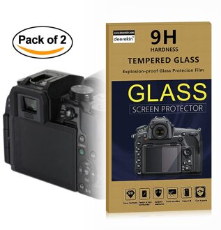 2x Zelfklevende 0.25Mm Glas Lcd Screen Protector W/Top Lcd Film Voor Panasonic Lumix DMC-G7 DMC-G9/Dmc G7 G9 DC-G100 Camera For DC-G9