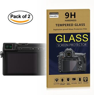 2x Zelfklevende 0.3mm Glas LCD Screen Protector voor Panasonic Lumix DMC GX85/GX80/GX7 II/G8/GX7 Mark II Digitale Camera