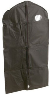 2x Zwarte kledinghoes 60 x 100 cm met venster - Kledinghoezen