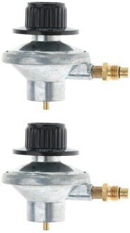 2X1 "-20UNF Propaan Gas Tank Regulator Regelklep Bbq Grill Brander Friteuse