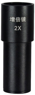 2X10X20X22mm Glas Verstelbare Hoge Eyepoint Groothoek Biologische Microscoop Oculair 23.2mm met Rubber Oog Bewakers Cups 1stk WF10X