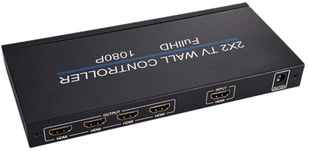 2X2 Video Wall Controller 1 HDMI Input 4 HDMI Output 2X1/3X1/4X1/1X2/1X3/1X4 TV Processor Images Stitching(EU Plug)