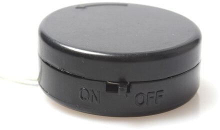 2x3 V CR2032 KNOOPCEL Knop Batterij Houder Case Zwart Draad Lood Met AAN/UIT Schakelaar