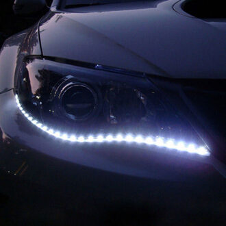 2X30 CM 5050 Flexibele LED Strip Licht 12LED DIY Decoratie Lamp Home Auto Boot Decor Lint Tape Wit verlichting Waterdicht