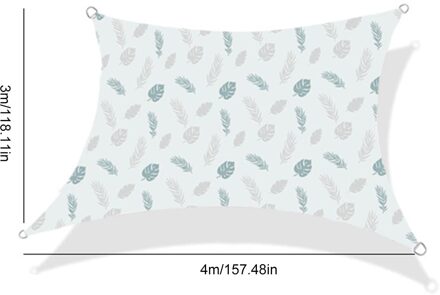 2X3M 3X4M Waterdichte Zon Onderdak Driehoek Zonnescherm Outdoor Luifel Tuin Patio Zwembad Shades Zeil luifel Camping Schaduwdoek Grote