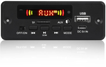 2X3W Amplifier MP3 Decoder Board 12V Bluetooth 5.0 30W Car FM Radio Module Support TF USB AUX