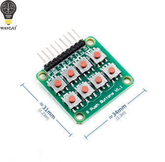 2x4 Keypad 4x2 Keypad 8 Push Buttons V1.00 Key Board Matrix Keyboard Button for Arduino AVR PIC 2*4 Module AVR PIC