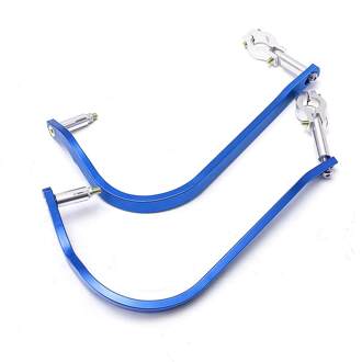 2x7/8 "22mm Universal Motorcycle Hand Guards Protector Motocross Dirt bike Handguards Stuur Guards Aluminium hand Bar Stand Blauw