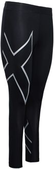 2XU Core Compression Dames Zwart/Zilver Panty - S (Lang)