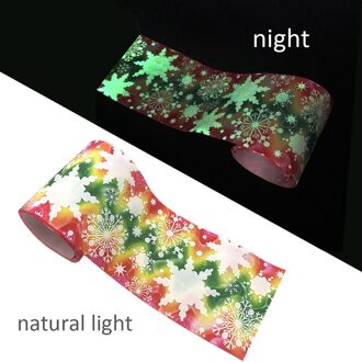 2Yards Glow In The Dark Sneeuwvlok Gedrukt Grosgrain Lint Voor Haarelastiekjes Diy Ambachten Handgemaakte Accessoires Materialen