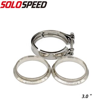 3.0 inch Stainless Steel Car Parts Exhaust Flange V-clamp Kit for Turbine Exhaust Pipe