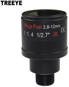 3.0 Megapixel M12 HD 2.8-12mm lens Varifocale IR cctv Lens, F1.4, handmatige focus zoom, kijkhoek 90 ~ 28 graden surveillance camera