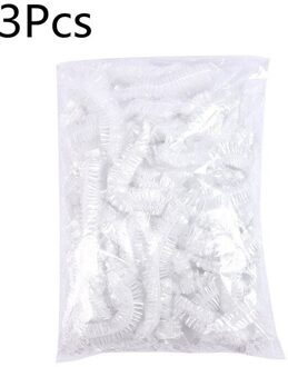 3/10 Stuks Wegwerp Douche Cap Hotel One-Off En Thuisgebruik Elastische Baden Hoed Kapsalon Badkamer producten Gereedschappen 3stk cap