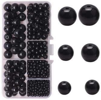 3-12Mm Ronde Losse Kralen Voor Sieraden Maken Handgemaakte Diy Armband Ketting Hanger zwart