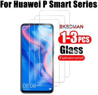 3-1PCS Tempered glass for huawei p smart z plus pro 2018 2019 Protective glass screen protector on psmart smar smat samrt glas