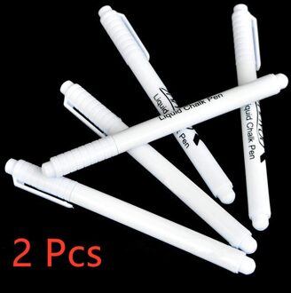 3/2/1 Pcs Witte Vloeistof Krijt Pen Marker Glas Windows Schoolbord Schoolbord Vloeibare Inkt Pen Gebruikt Op Krijtbord Venster witte Pen 2 stk