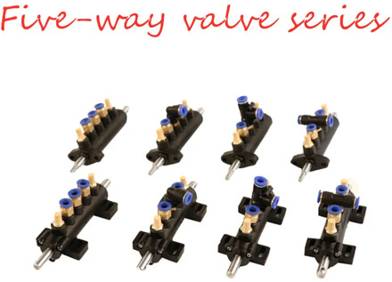 3/2 Five-Way Foot Padel Control Valve Tire Bead Breaker Cylinder Tube Switch Car Tyre Changer Fittings Hot Sale