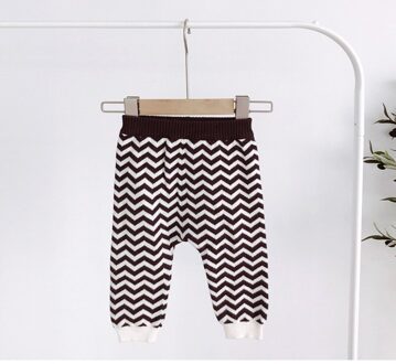3-24M Baby Koreaanse Casual Katoenen Broek Baby Lente En Herfst Buitenste Kinderkleding Jongens Wave Patroon gebreide Broek 80CM