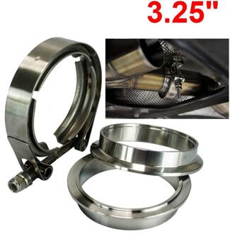 3.25Inch Sus 304 Rvs Uitlaat V Band Klem Kit V-Band Mannelijke Vrouwelijke