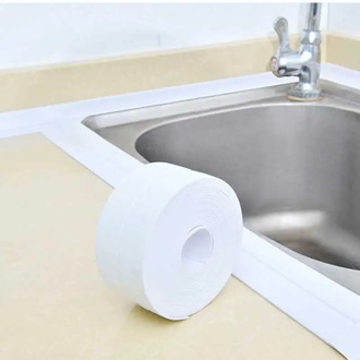 3.2m Bathroom Kitchen Shower water proof mould proof tape Sink Bath Sealing Strip Tape Self adhesive Waterproof adhesive plaster