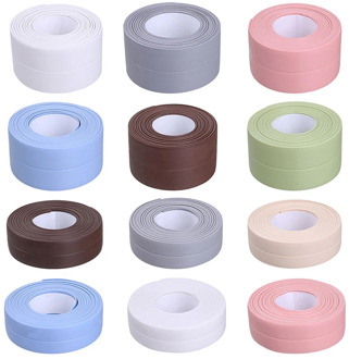 3.2m Long Bathroom Shower Sink Bath Sealing Strip Tape White PVC Self Adhesive Waterproof Wall Sticker For Bathroom Kitchen