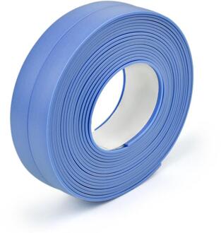 3.2M X 22Mm Badkamer Douche Wastafel Bad Afdichtstrip Tape Wit Pvc Zelfklevende Muurstickers Waterdichte Muur sticker Voor Keuken blauw-3.2mX2.2cm