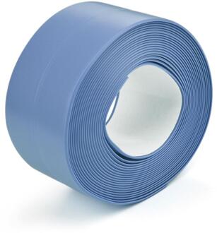 3.2M X 22Mm Badkamer Douche Wastafel Bad Afdichtstrip Tape Wit Pvc Zelfklevende Muurstickers Waterdichte Muur sticker Voor Keuken blauw-3.2mX3.8cm