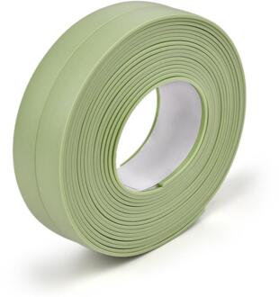 3.2M X 22Mm Badkamer Douche Wastafel Bad Afdichtstrip Tape Wit Pvc Zelfklevende Muurstickers Waterdichte Muur sticker Voor Keuken groen-3.2mX2.2cm