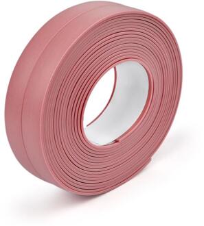 3.2M X 22Mm Badkamer Douche Wastafel Bad Afdichtstrip Tape Wit Pvc Zelfklevende Muurstickers Waterdichte Muur sticker Voor Keuken roze-3.2mX2.2cm
