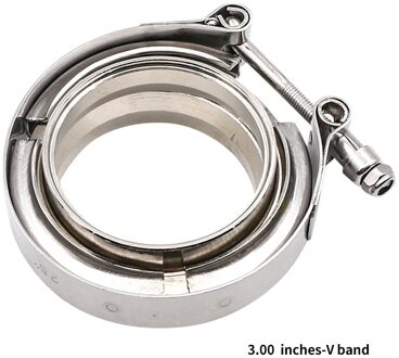 3 "3.25" 3.5 "4" Rvs 304 Auto Uitlaat V-Band Mannelijke Vrouwelijke Uitlaat Flens V Band Quick Release Clamp Kit 3.00 inches-V band
