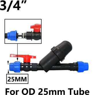 3/4 "1" 1.25", 1.5", 2 "120 Mesh Scherm Filter Tuin Druppelirrigatie Systeem Filter Mesh Landbouw Kas Sproeier Watering zwart