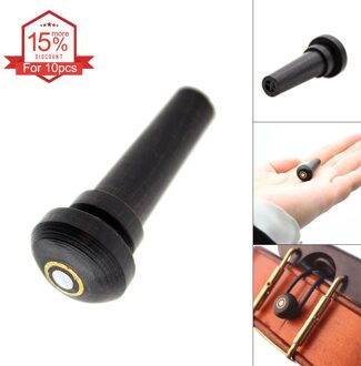 3/4 4/4 Zwart Universele 3.2X1.9X0.6Cm Ebbenhout Viool Endpin Inlay Shell Houten Viool Onderdelen & Accessoires